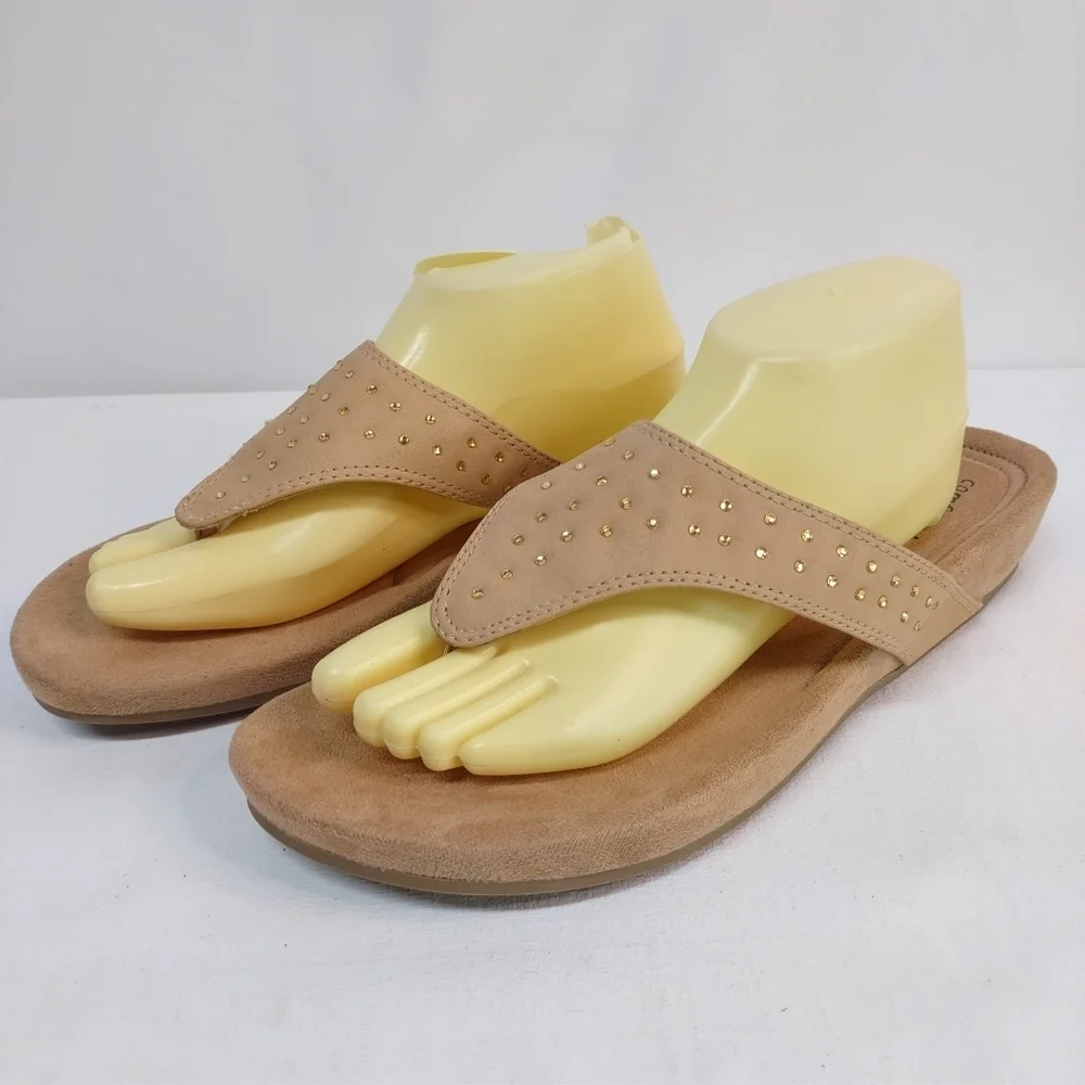 Predictions Comfort Plus Women's Shirley Wedge Sandals Size 13 NWT